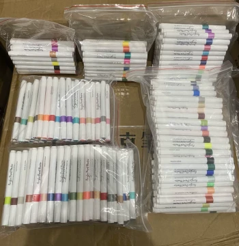 Wholesale Acrylic Markers in Bags, Student Water-Based Ink Pens, Eco-Friendly Non-Toxic Drawing Pens with Layering Capability