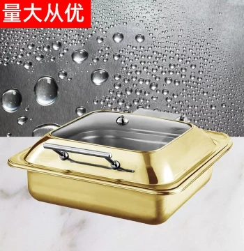Stainless Steel Buffet Warmer with Hydraulic Lift - Commercial Electric Heating Chafing Dish