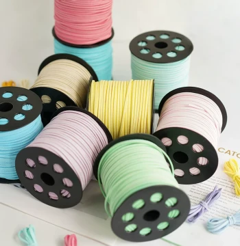 Suede Rope Korean Velvet Rope DIY Aromatherapy Candle Plaster Tag Hanging Cord Packaging Gift Box Ribbon Decorative Leather Rope