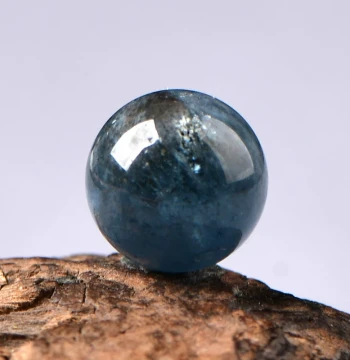 Natural Aquamarine Black Flash Loose Beads for DIY Handmade Jewelry, Stringing Beads, and Round Beads