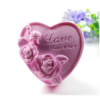 DIY Handmade Soap Silicone Mold, Essential Oil Soap, Creative Gift Soap Base and Aromatherapy Materials, Love Forever Design