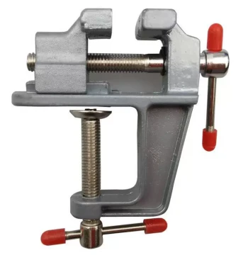 Mini Aluminum Alloy Table Vise Small Parallel Jaw Bench Clamp for Handmade DIY Holding Tools, Artifacts, Models, and Seal Mounting