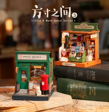 rolife 'Within a Square Inch' DIY Miniature House Kit - Tiny Scale Model Assembly Art Room, Perfect Birthday Gift