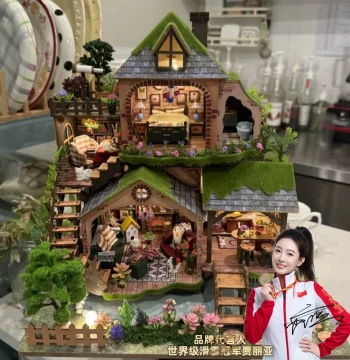 3D Wooden Puzzle for Adults - DIY Assembly Model House, Stress-Relief Toy and Birthday Gift