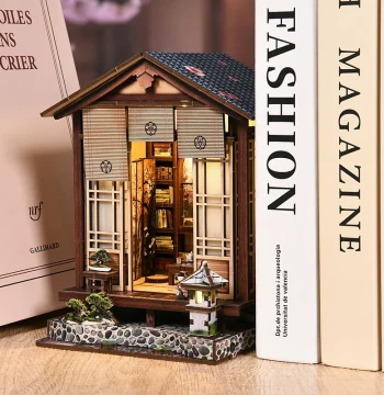 New DIY Moss Light House 'He Ting' 3D Wooden Architecture Model Kit - Creative Gift for Her