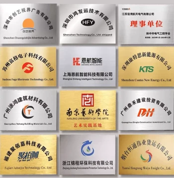 Custom Bronze Plaques, Company Nameplates, Signboards, Factory Tags, Iron Plates, Stainless Steel Advertising Signs