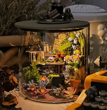 Zhiquwu DIY Dream Bottle House Kit - Harry Potter Magic Themed Assembly Model and Birthday Gift
