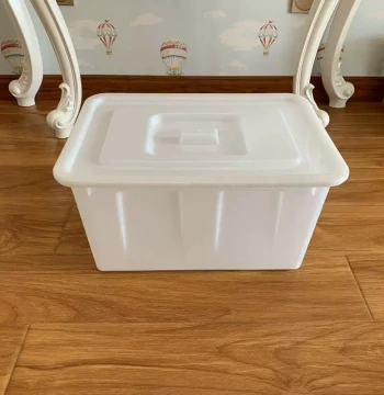 50L Plastic Water Tank with Lid, Storage Container for Aquaculture, Tile Water Reserve, and General Turnover Use