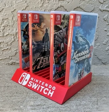Nintendo Switch Game Storage Rack - Custom 3D-Printed Case for Physical Cartridges