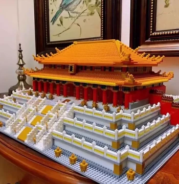 Forbidden City Hall of Supreme Harmony Mortise-and-Tenon Structure Building Blocks Educational Puzzle for Adults Chinese Architecture Model Display