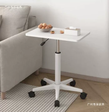 Rolling Bedside Table, Standing Mobile Workstation, Computer Office Desk, Lecture Podium with 838 Movable Lift Function