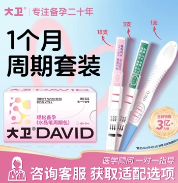 David Ovulation Test Strips - Semi-Quantitative Fertility Monitor with Crystal Pen