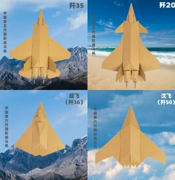 STEM DIY Craft Kit for Kindergarten and Elementary Students, J-20, J-35, J-36 Aircraft Assembly Model for Children