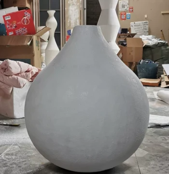 Paper Art Base for Hyacinth, Foam Garlic/Onion Bulb Vase Carving, Giant Handmade Flower Socket
