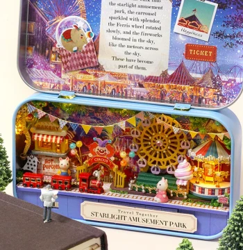 Zhiquwu/DIY Dollhouse Box Theater Handmade Assembly Mini Model Exquisite Toy Birthday Gift