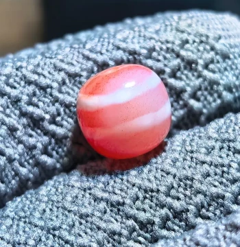 Millennium Pure Etched Carnelian Ancient Bead Old Broken Modified Barrel Bead 13.3*12.3mm Full Powder Glutinous Cinnabar DIY Accessory