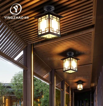 Outdoor Waterproof Pendant Light for Villas, Courtyards, Gazebos, Corridors, Terraces, and Sunrooms - Solar Powered