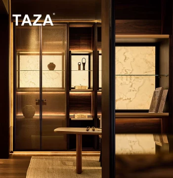 TAZA Full-Case High-End Custom Aesthetic Woodwork, Villa Private Residence Whole-House Wood Customization, Wu Series Study Room Space