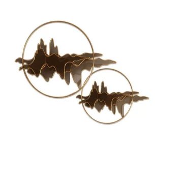 Hot-Selling New Chinese Style Metal 3D Iron Art Mountain Shadow Wall Decor for Soft Furnishing, Hallway, and Entryway