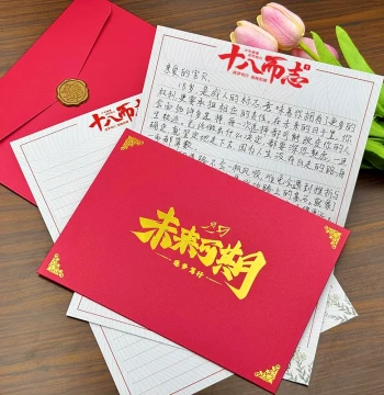 18th Birthday Coming-of-Age Gift Set - Envelopes and Letter Paper for High School Seniors, College Entrance Exam Success, and 10th Birthday Growth Celebration