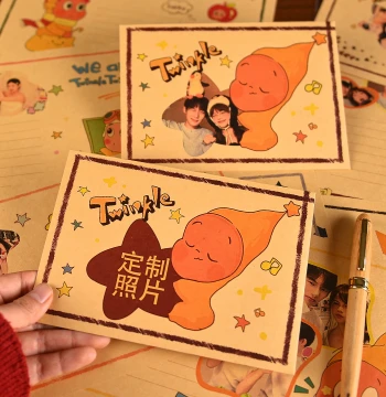 Starry Person Envelope and Letter Set - Premium Kraft Paper Love Letters for Handwritten Confessions, Perfect for Boyfriends, Girlfriends, and Couples