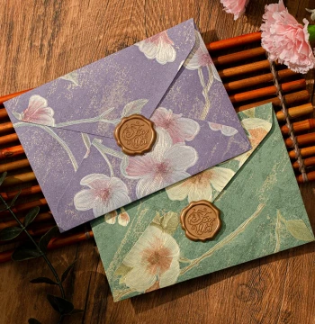 Aili Vintage Floral Envelope and Letter Paper Set - High-Aesthetic Handwritten Letters for Couples, Birthdays, Graduation, Teacher's Day Gifts