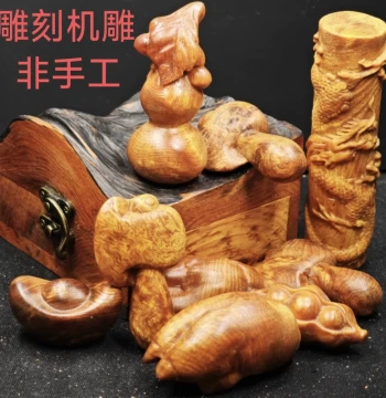 Northern Agarwood Amber Wood Root Carving Handheld Piece, Songmingzi Solid Wood Craft Ornament, Wooden Collectible, Creative Play Accessory