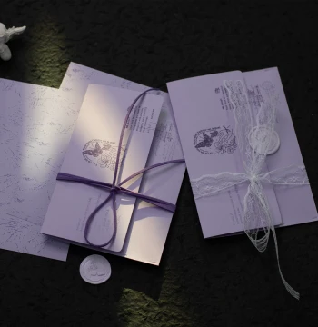 Xingzi | Uncle Jiao Purple Series Handmade Envelope and Letter Paper Set - Vintage Romantic Handwritten Love Letters and Greeting Cards