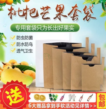 Specialized Fruit Bagging Bags for Loquats, Mangoes, and Pomelos – Bird-Proof Paper Bags