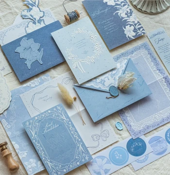 Senyu Nuanshu Wish Flower Letter Collection: Mixed Material 3D Embossed Letterhead Set with Exquisite Envelopes