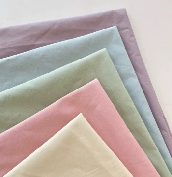 Buyi Korean-Style New Solid Color Cotton Fabric for Dresses, Tablecloths, Shirts, Curtains, and Pillowcases - Fresh Style for Handmade DIY Projects