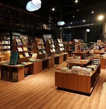 Bookshelf Reading Room Bookstore Bookcase Single-Sided Island School Library Bookshelf Wooden Display
