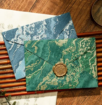 Aili Gilded Envelope and Letter Paper Set with Embossed Texture - Premium Romantic Handwritten Love Letters for Qixi, Valentine's Day, Birthdays, Proposals, Invitations, and Teacher's Day Gifts