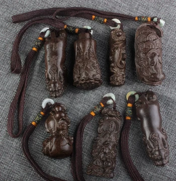 Authentic Aged Vietnamese Agarwood Carving - Pixiu or Guanyin Pendant