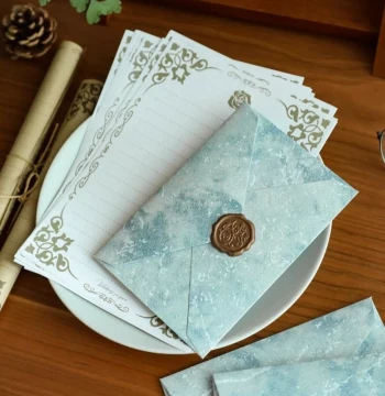 Premium Romantic Exquisite Letter Paper and Envelope Set, Elegant Birthday Blessings, Ritualistic Handwritten Letters