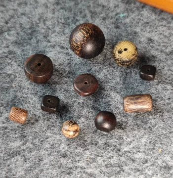 Natural Agarwood Barrel Beads Spacers Vintage Style Cultural Play Beads DIY Necklace Accessories Loose Beads