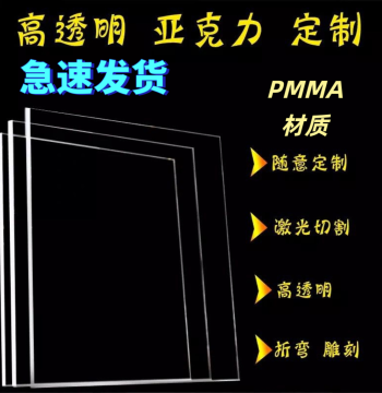 High-Transparency Acrylic Sheet (Organic Glass) - Laser Cutting, Folding, and Heat Bending Custom DIY Materials in Any Size