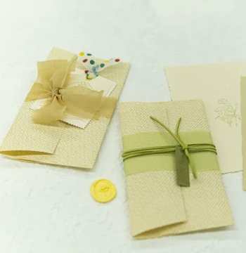 Youyou | Yellow Handmade Envelope and Letter Paper Set, Niche Premium Style for Love Letters, Vows, Birthday Greeting Cards, and Gifts