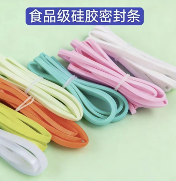 Food-Grade Glass Food Container Stainless Steel Plastic Lunch Box Lid Inner Silicone Sealing Ring Universal