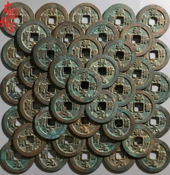 100-Piece Bulk Lot of Authentic Xiangfu Yuanbao – Verified Ancient Northern Song Dynasty Copper Coins for Collecting