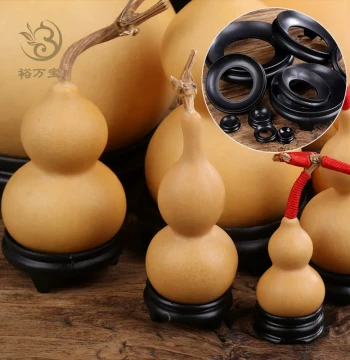 Gourd Base Stand, Faux Wood Tray for Wenwan Walnuts and Small Gourds, Crystal Ball Display Holder