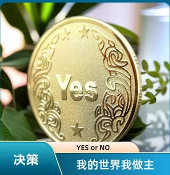 Yes/No Decision Coin - Kaito Kid Lucky Magic Coin for Wishes and Choices, Creative Prop