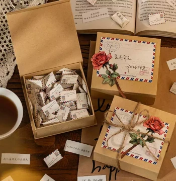 The 101st Love Letter to You – Envelope & Stationery Gift Set, DIY Romantic Confession Mini Notes with Artistic Flair