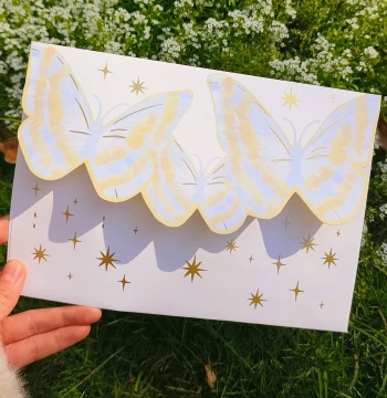 'Breaking Cocoon to Become Butterfly' Commemorative Letter Set - Customizable Handwritten Note Paper for Adult Coming-of-Age Blessings