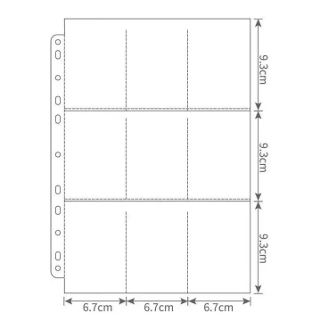 12-Compartment Coin Insert Pages – Loose-Leaf Album for Silver Dollars, Round Boxes, Copper Cash, Hua Qian, Xianfeng Ancient Coins, and Souvenir Collections from Scenic Spots