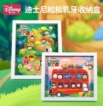 Disney New Children's Tooth Collection Box Desktop Baby Tooth Storage Box Tooth Loss Commemorative Case Girls Boys Falling Teeth