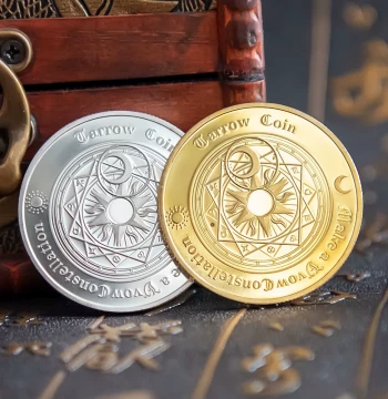 European/American Lucky Constellation Tarot Props, Craft Commemorative Coins, Gold Coins, Gifts for People and Holidays