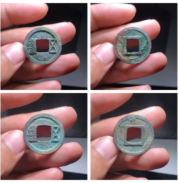 Authentic Sui Wuzhu Copper Coin from Year 1 of Kaihuang Reign, Emperor Wen of Sui – Rare Green Patina Collectible