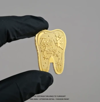 Tooth Fairy Coin for Dentist Tooth Exchange - Wish Lucky Commemorative Coin, Small Gift Reward for Children