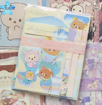 Japan-Made San-X Sumikko Gurashi Rilakkuma New Limited Edition – Full-Color Cartoon Cute Letter Paper & Envelope Set